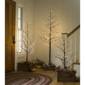 Indoor/Outdoor Snowy Lighted Trees image