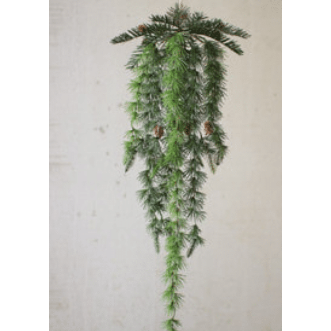 Hanging Artificial Pine With Cones image