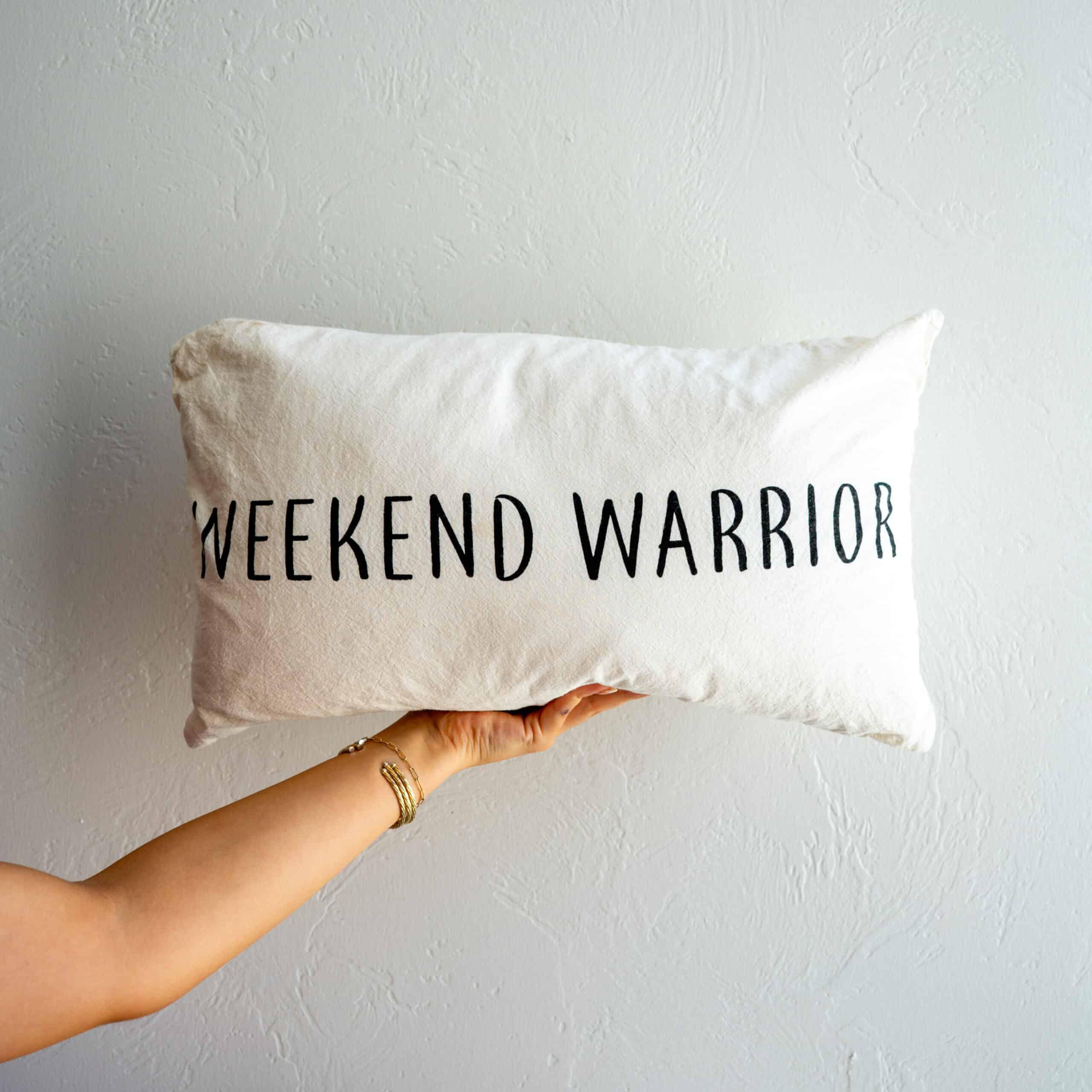 Weekend Warrior Pillow image