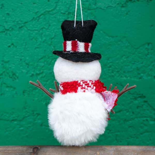 Plush Fabric Snowman Ornaments, Set of 2 - Image 5