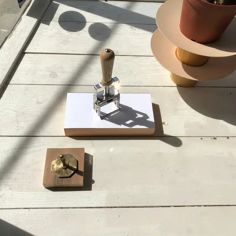 Self-Inking Custom Rubber Stamp in Nickel & Ash - Image 5