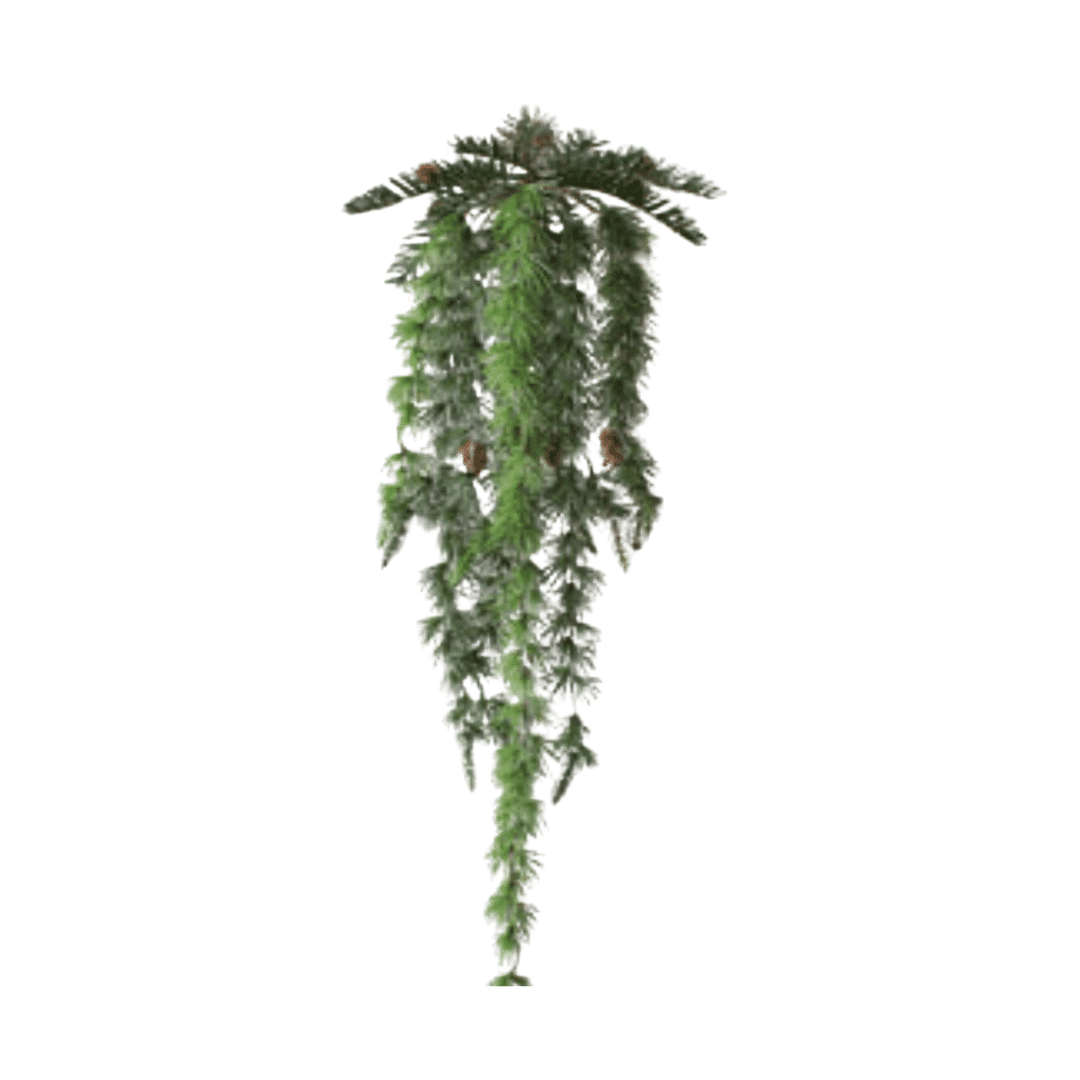 Hanging Artificial Pine With Cones image