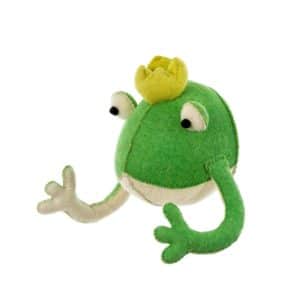 Prince Frog Felted Animal Wall Décor image