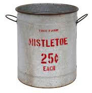Mistletoe Metal Bucket image