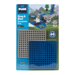 Blue and Grey Plus Plus Baseplate Duo Pack image