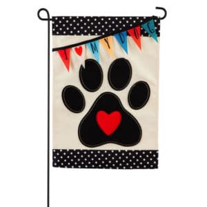 Love My Dog Applique Garden Flag image