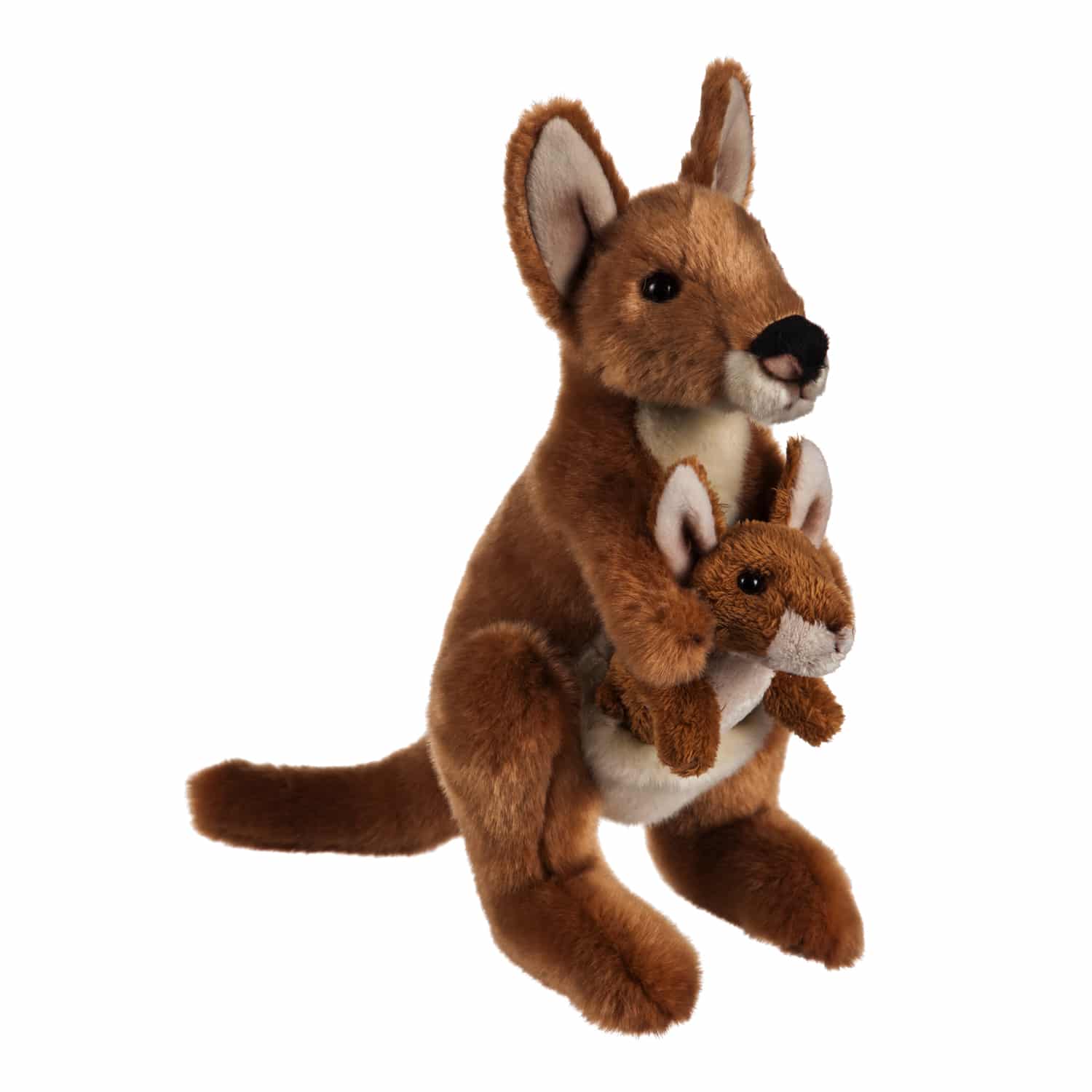 Kangaroo Mom & Baby Stuffed Animal Set image