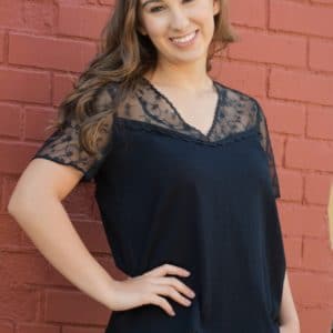 Clinton Lace Top in Black image