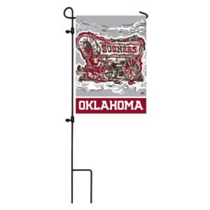 University of Oklahoma Sooner Wagon Garden Flag image