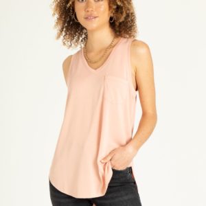 Esther Pocket Tank in Dusty Pink image