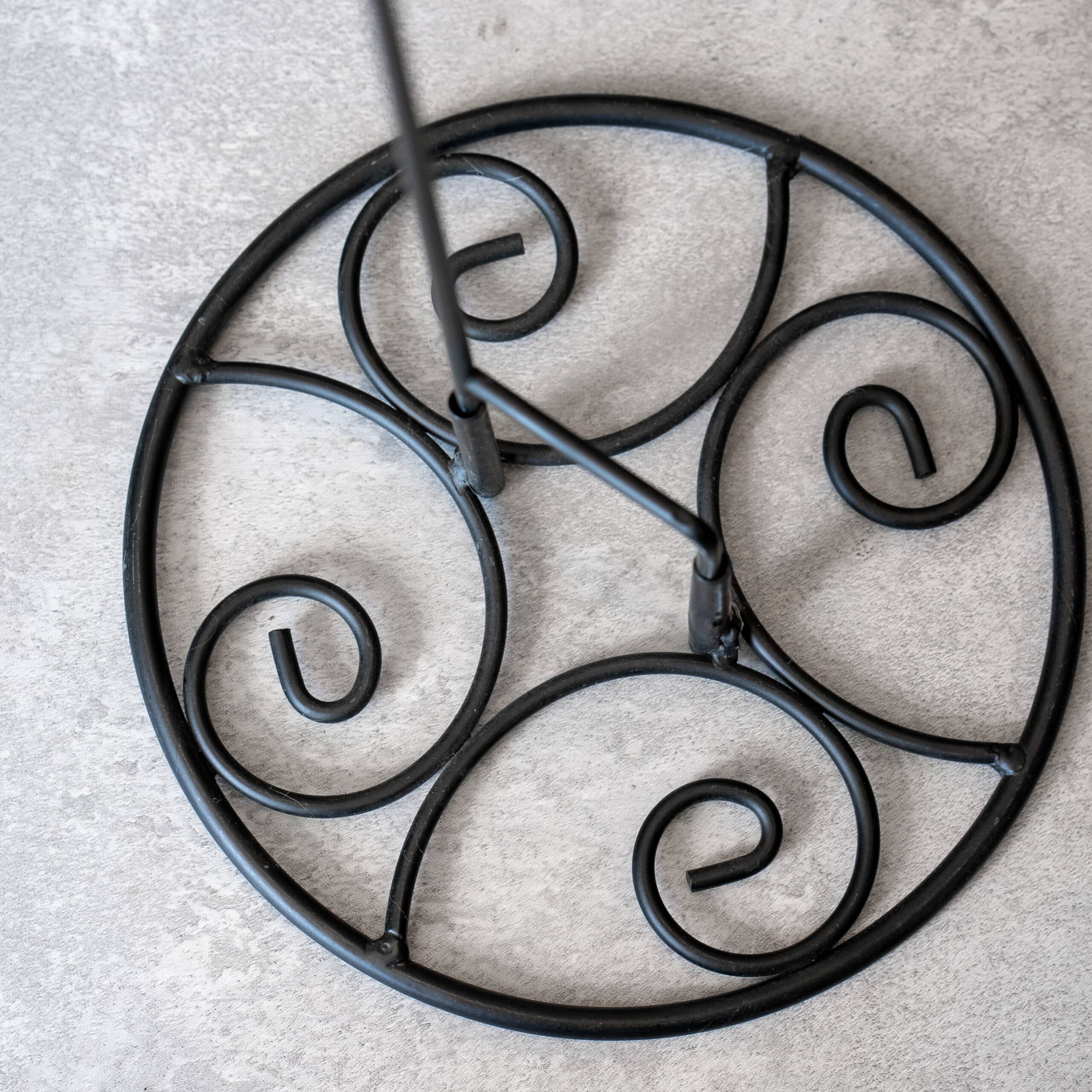 Elegant Swirl Garden Flag Stand Base - Image 2