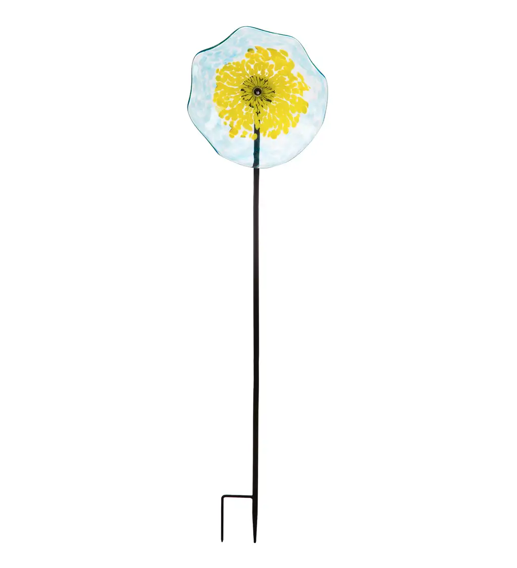 Art Glass Garden Flower: 10″ image