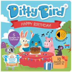 Ditty Bird Musical Book – Happy Birthday image