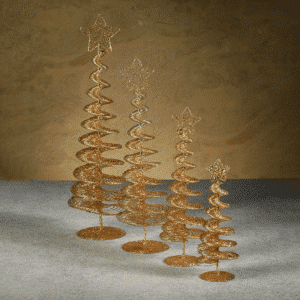 Gold Swirl Wire Tree 8″ image