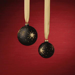 Gold and Black Star Ornament image