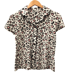 Mini Cheetah Hearts Pajama Top image