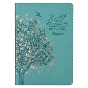 Journal Be Still & Know Floral Tree image