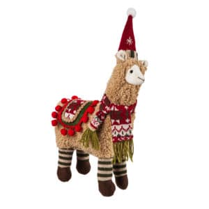 Plush Llama with Hat and Scarf image