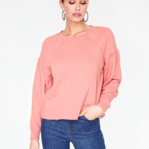 Basic Long Sleeve Sweatshirt in Rose image