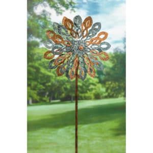 Wind Spinner: Copper and Verdigris Petals image