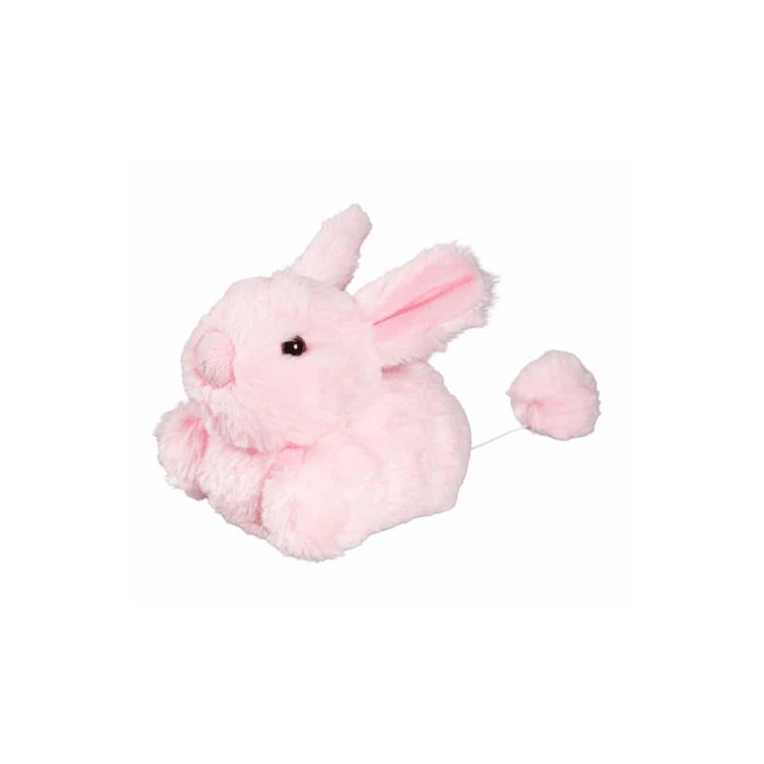 Pink Plush Bunny with Pull String Movement image