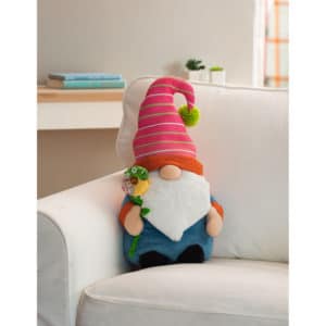 Gardening Gnome Shaped Pillow image