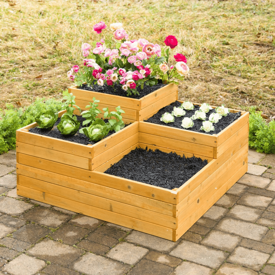 Wood Raised Garden Bed image