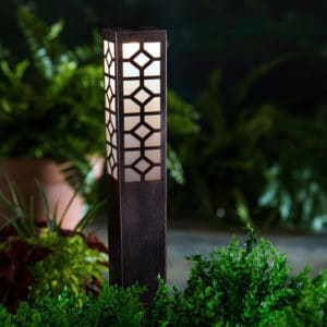 Metal Outdoor Solar Lantern: Copper image