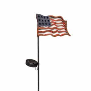 American Flag Solar Garden Stake image