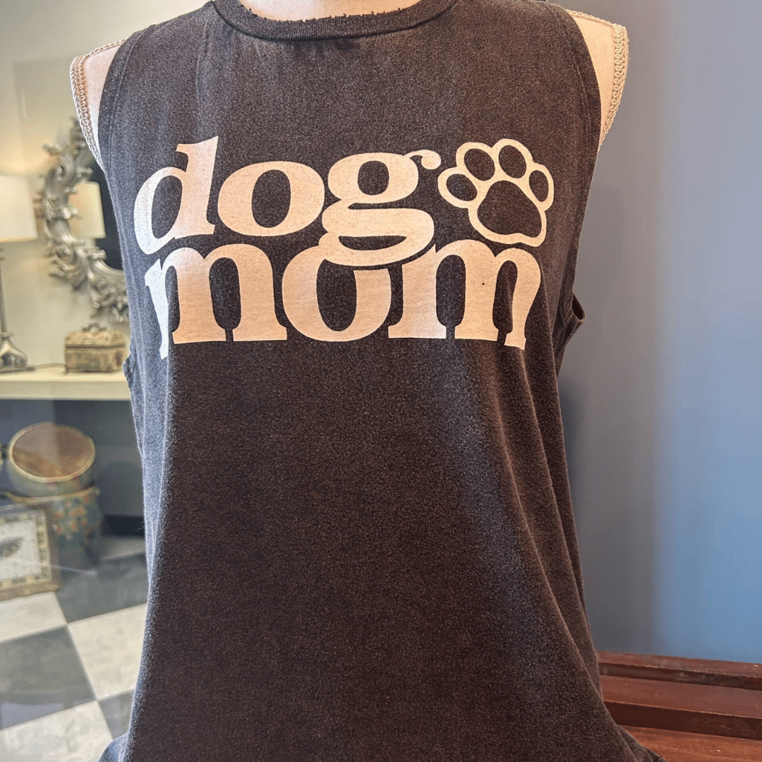 Dog Mom Paw Graphic Tank image