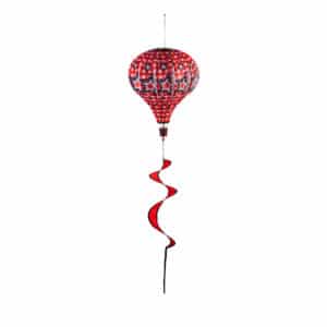 Solar Hot Air Balloon Spinner: Stars and Plaid image