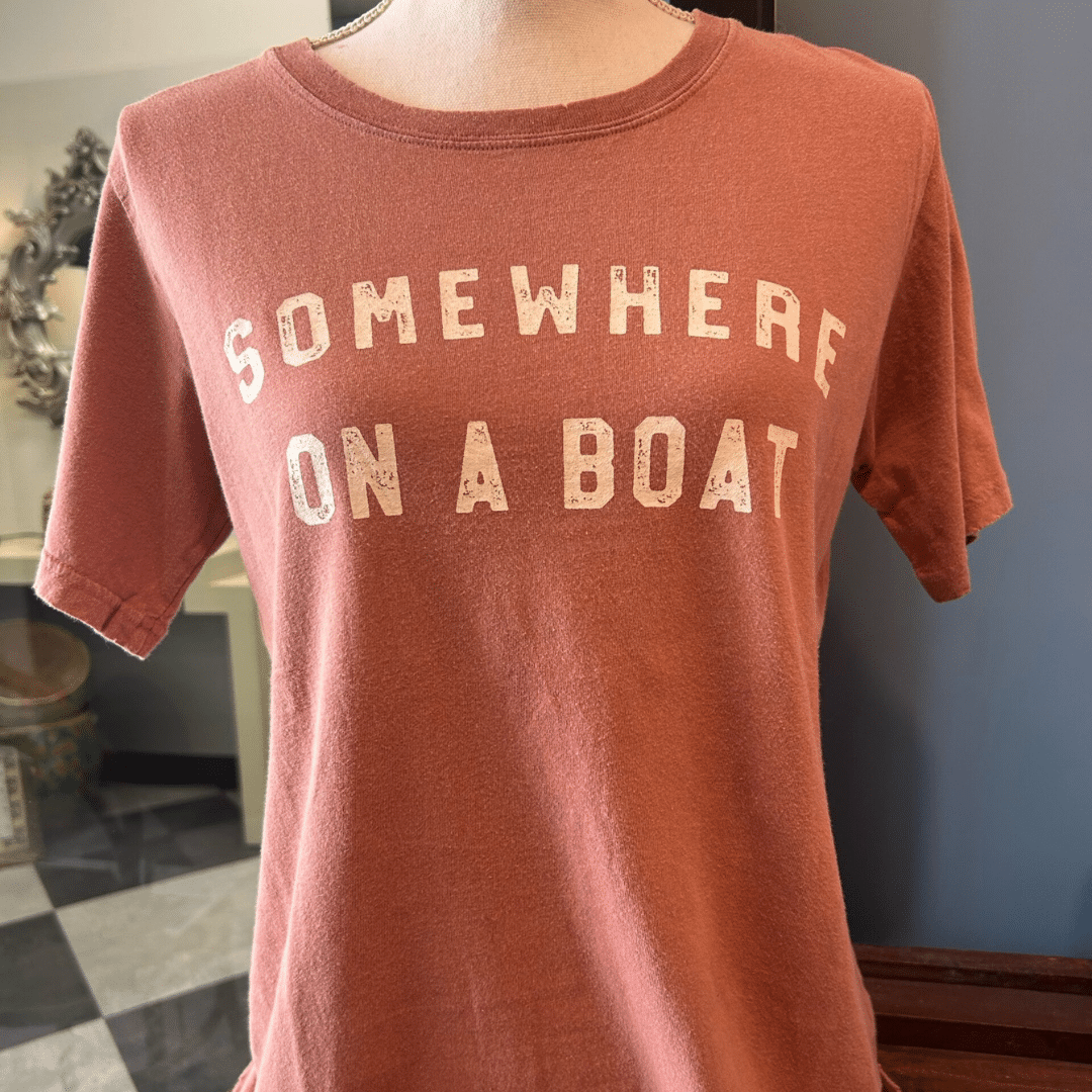 Somewhere On A Boat Tee image
