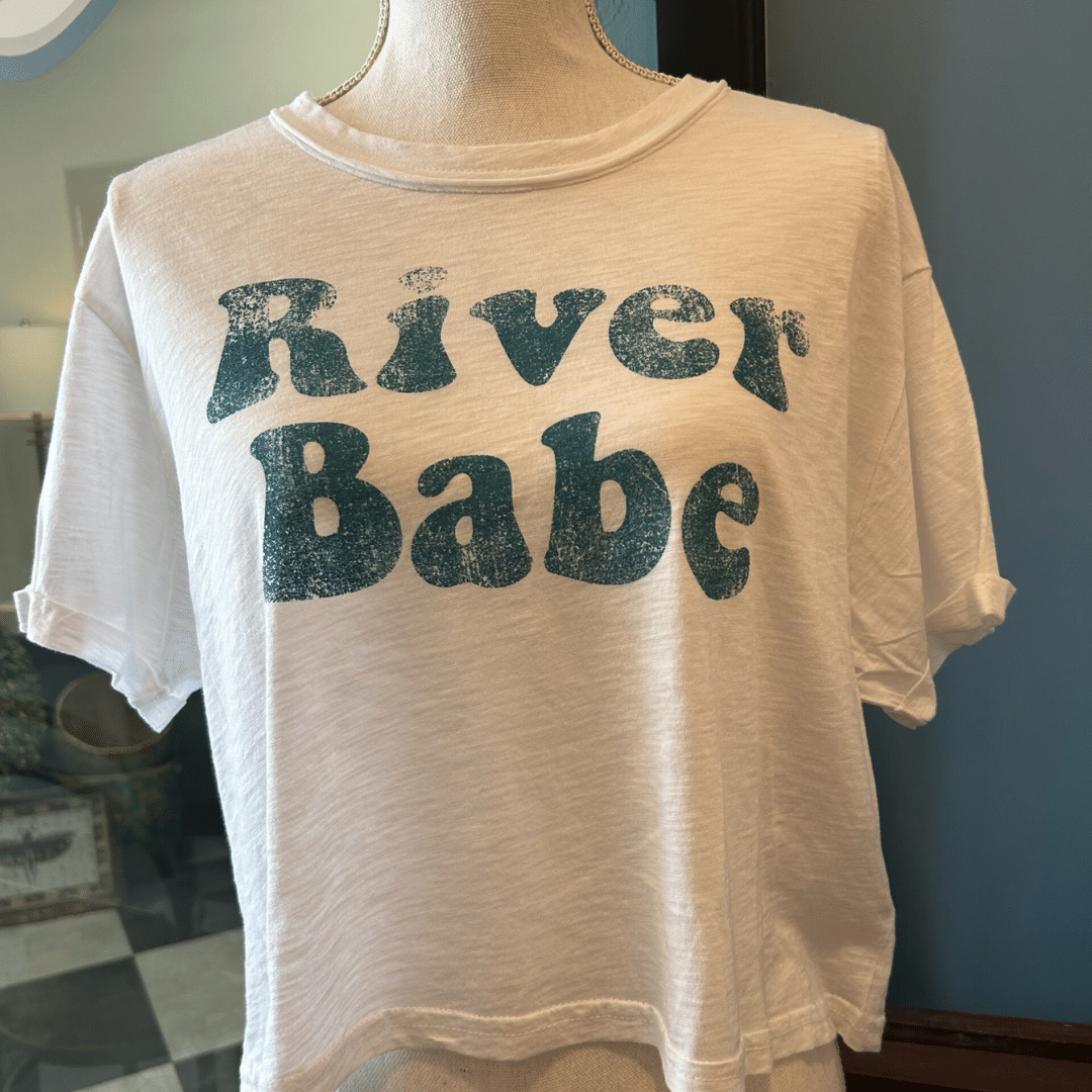 River Babe Graphic Cropped Tee image
