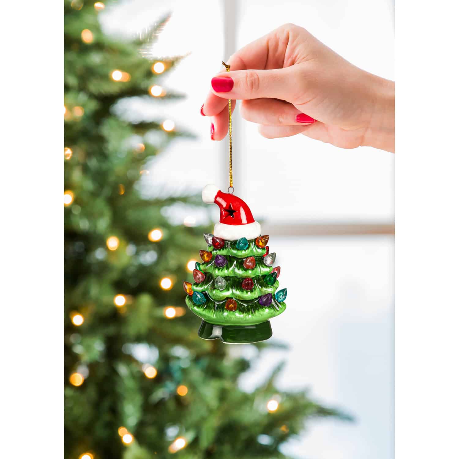 LED Santa Tree Ornament image