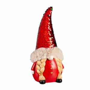 Gnome Figurine with Sequin & Fur Hat image
