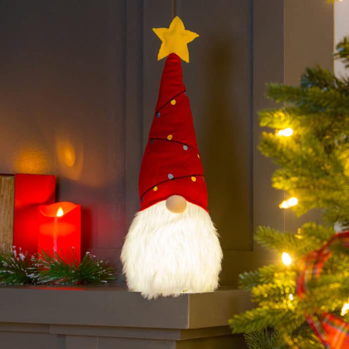 LED Gnome with Star and Lights image