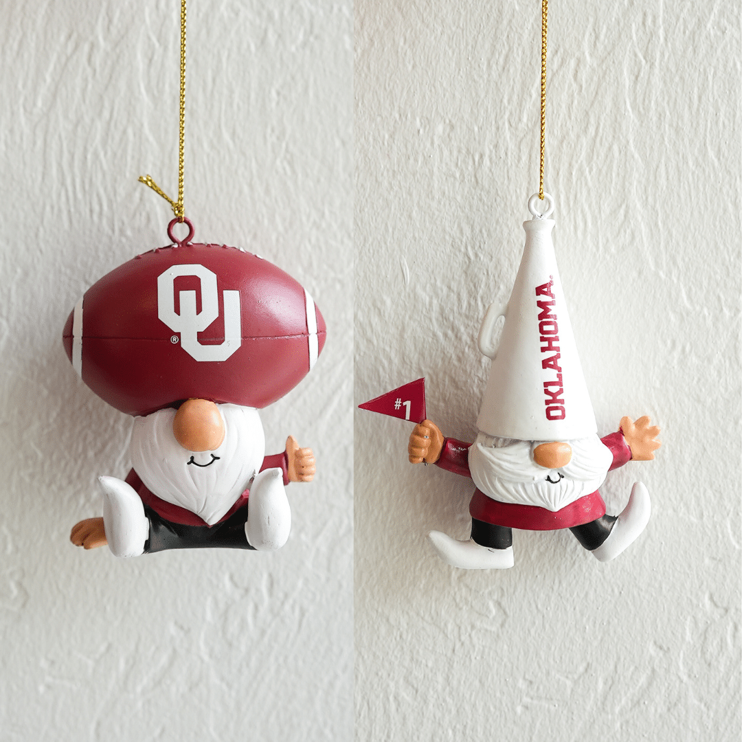 University of Oklahoma Gnome Fan Ornaments image