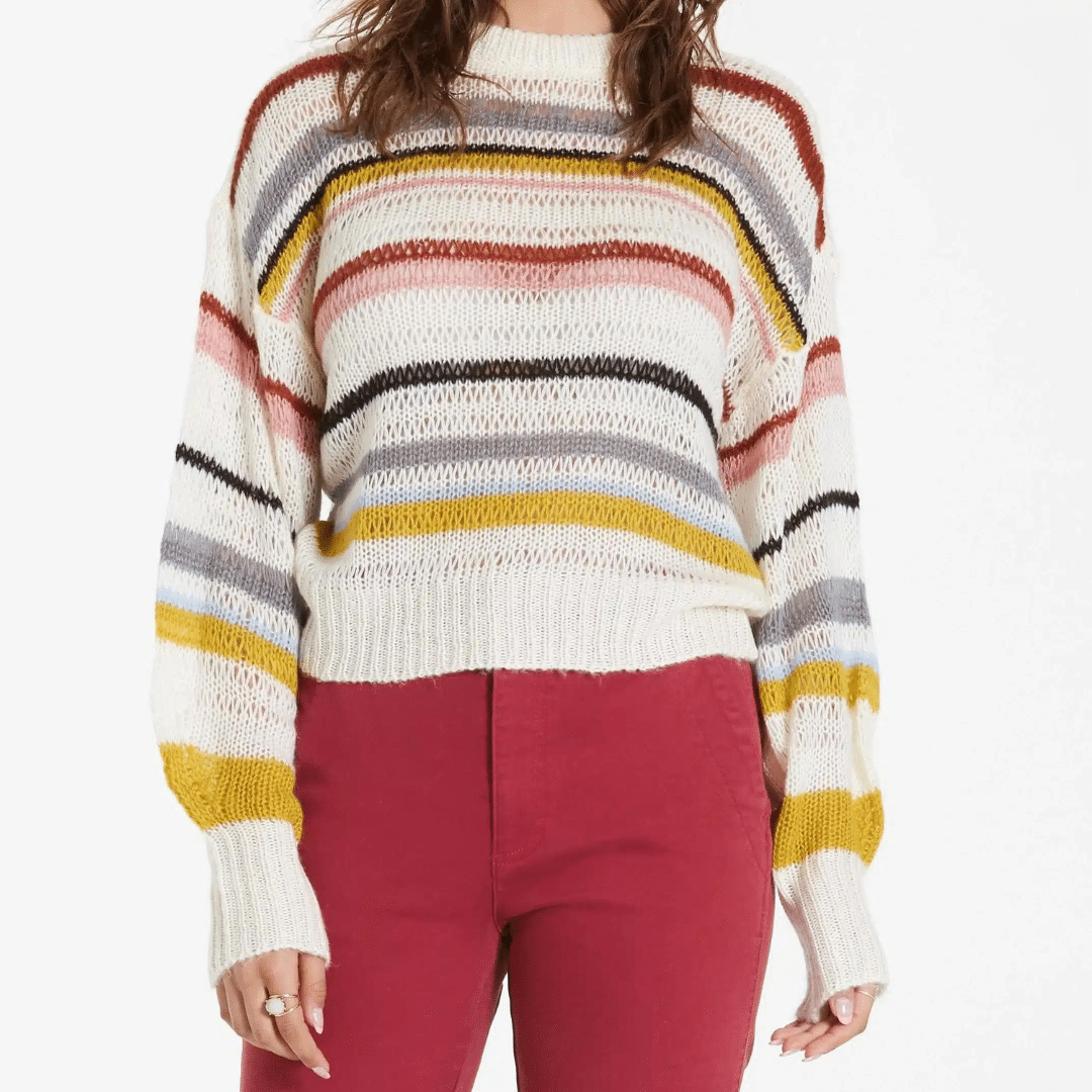 Avianna Sweater in Beige Multi Stripe image