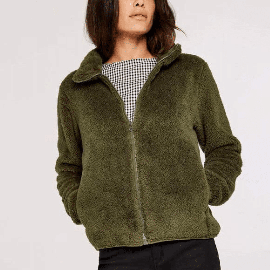 Fleece Jacket in Green image