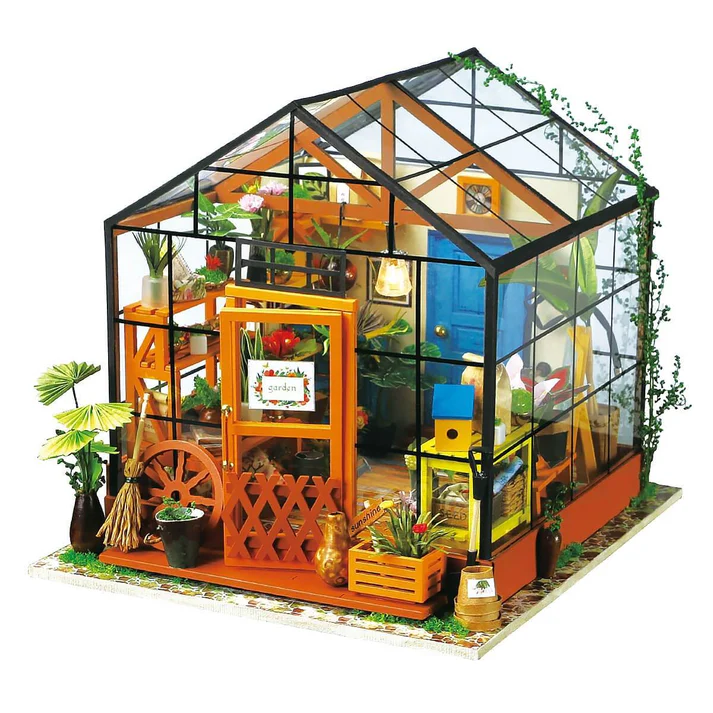 DIY Dollhouse Miniature House Kit | Cathy’s Flower House image