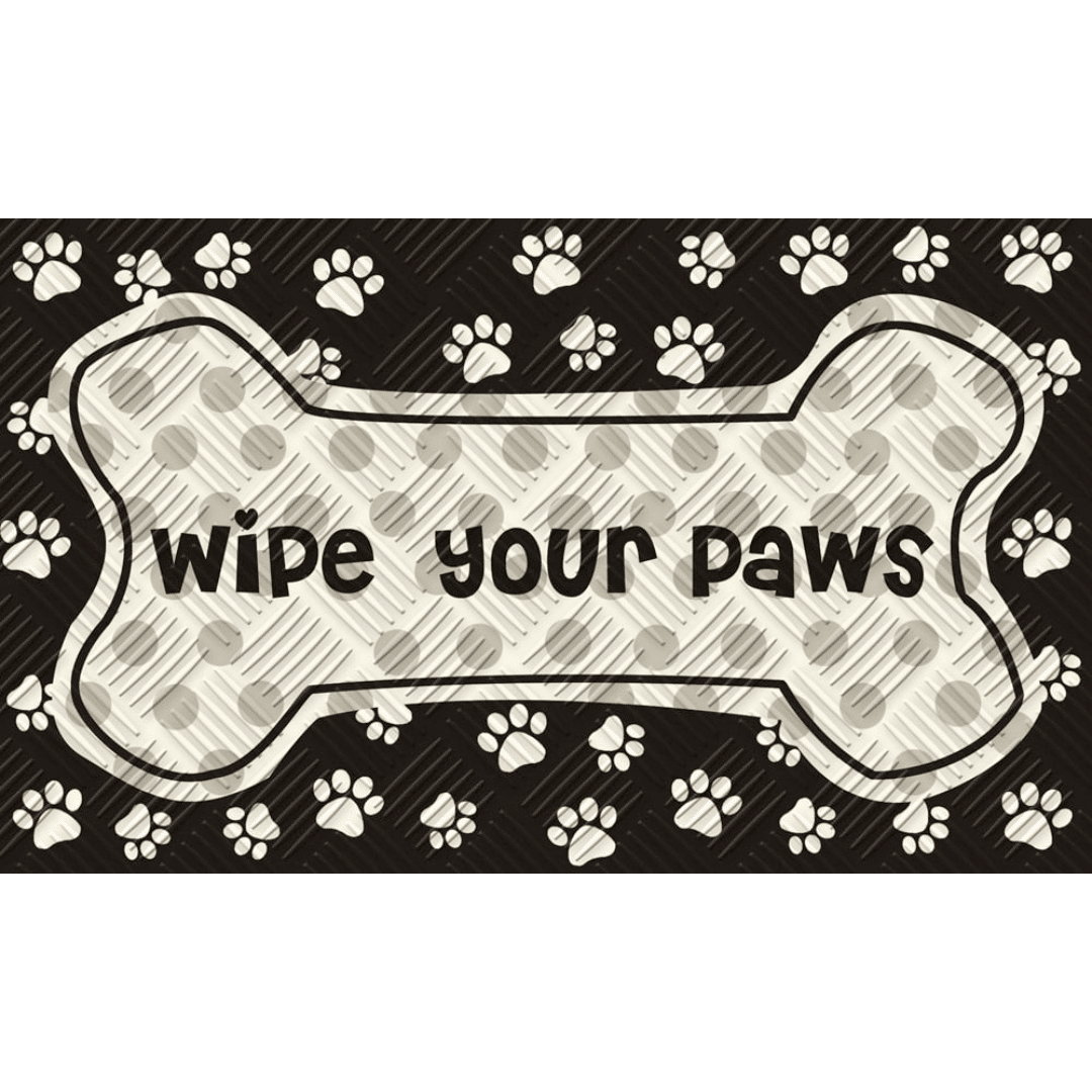 Embossed Floor Mat: Wipe your Paws image
