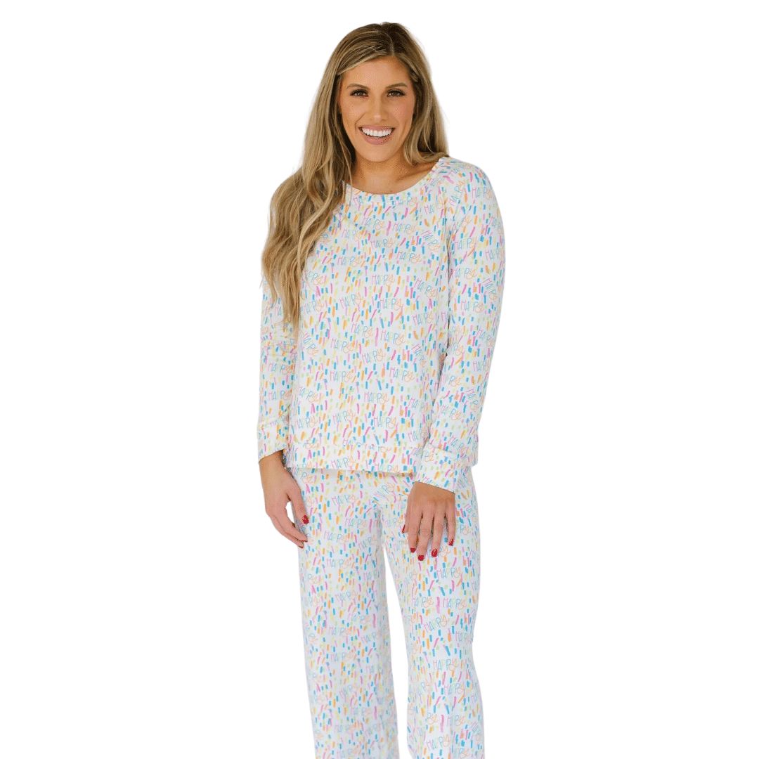 Happy | Annie Long Sleeve Pajama Set image