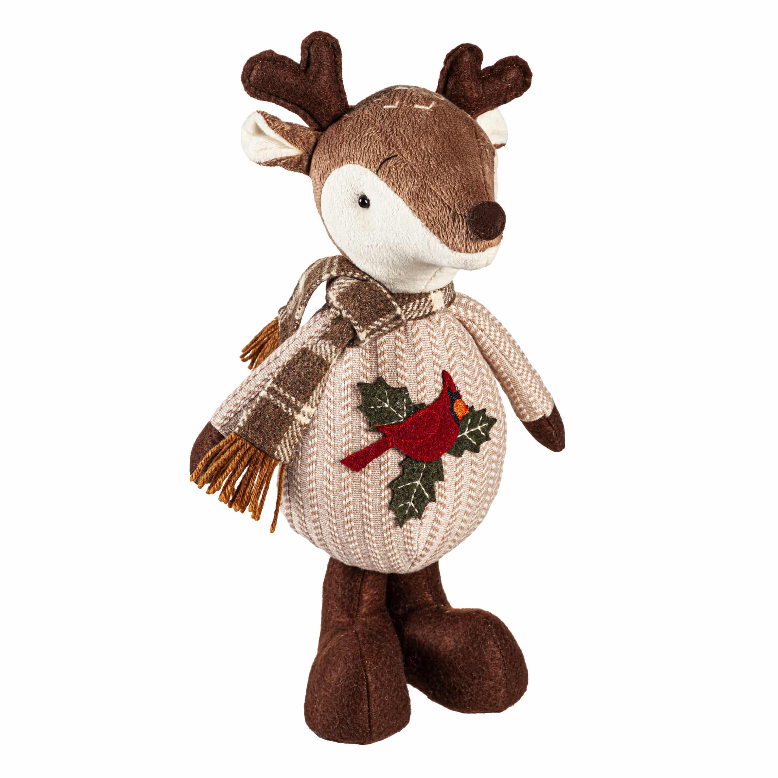Reindeer with Cardinal Sweater Table Décor image