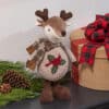 Reindeer with Cardinal Sweater Table Décor - Image 3
