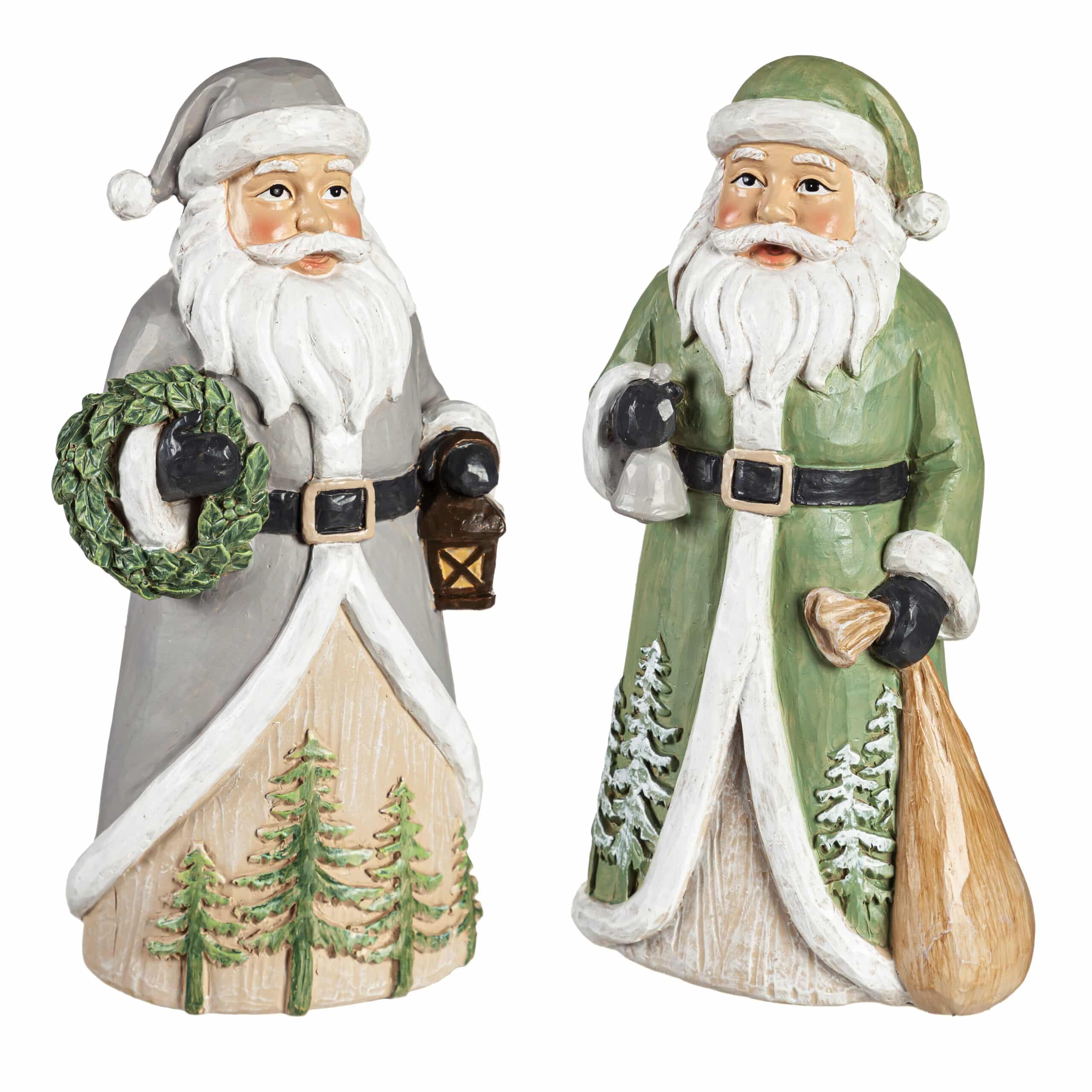 Resin Santa with Tree Design – Tin Lizzies