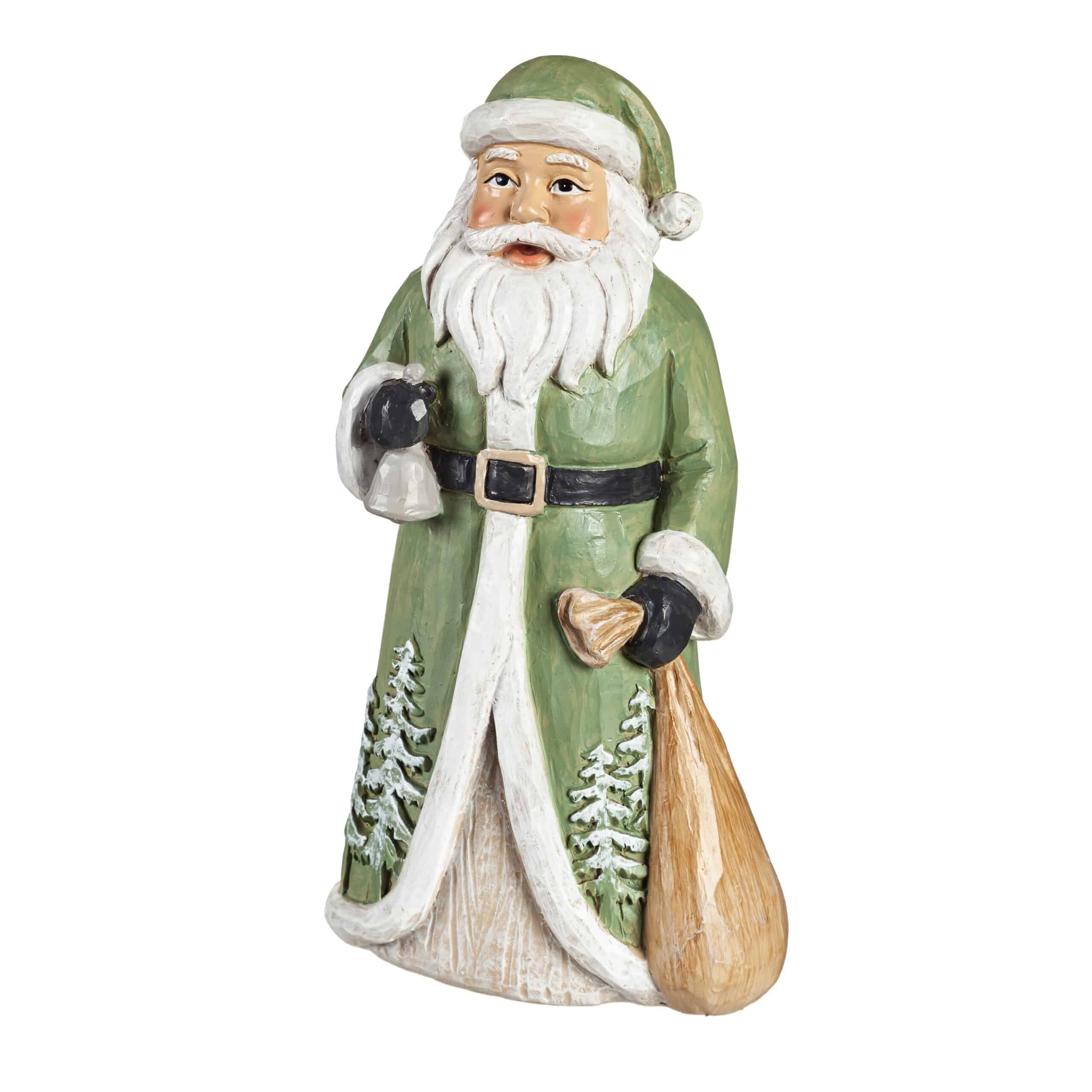 Santa with Presents-Green image