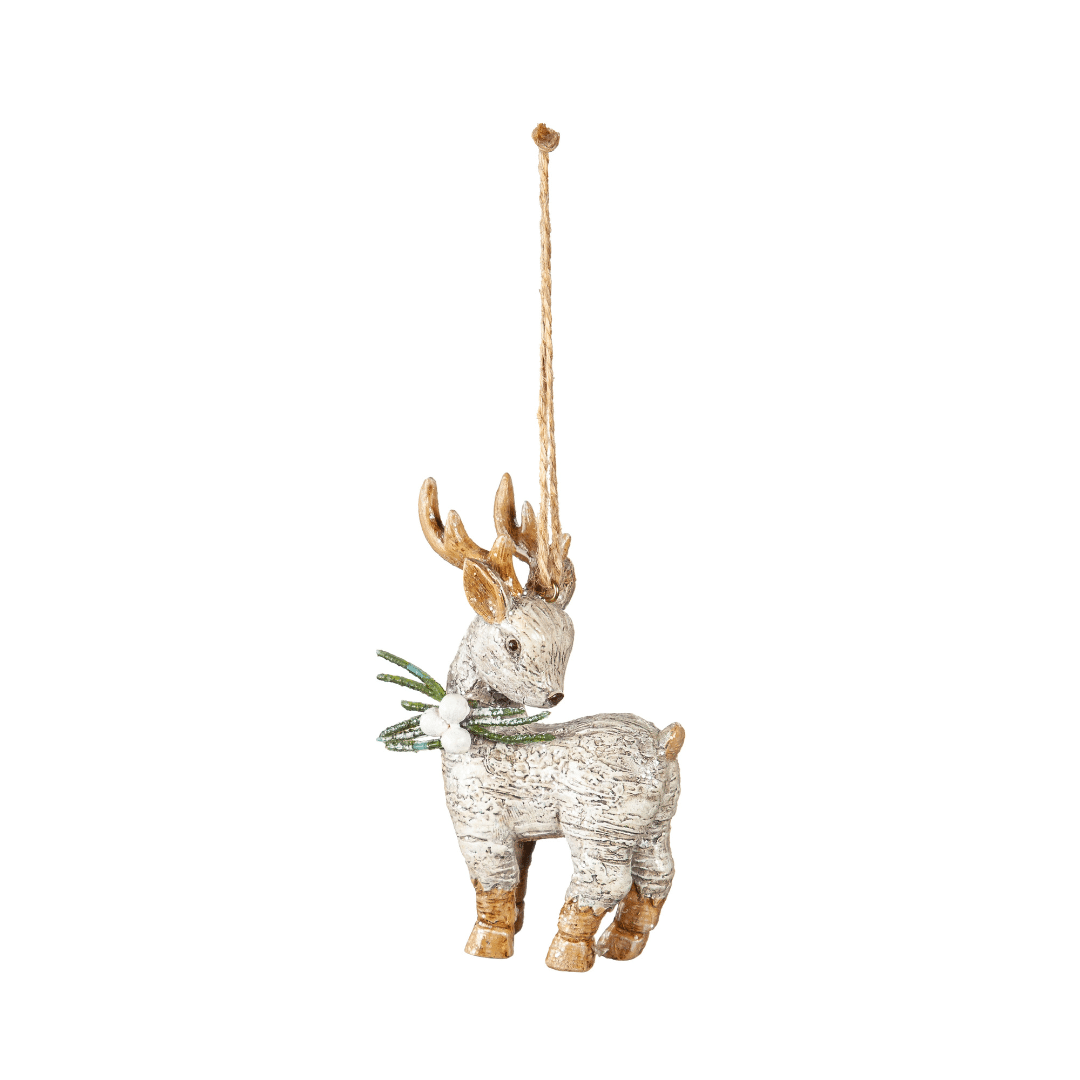 Resin Deer Ornament-Head down image