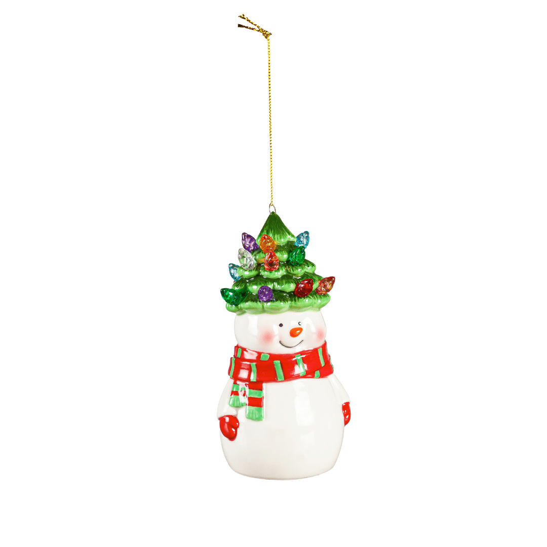 Ornament:  Snowman with LED Tree Hat image