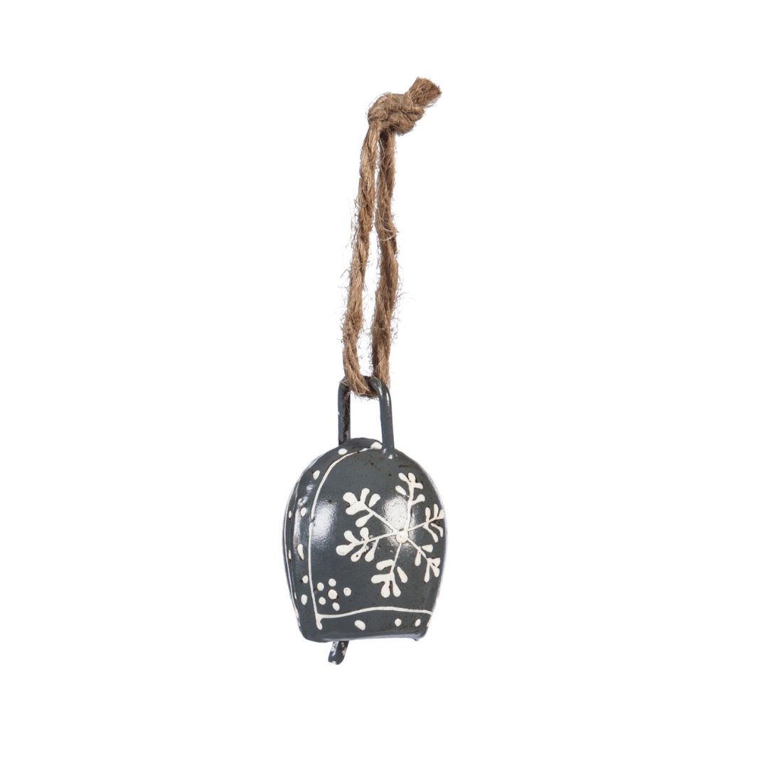 Ornaments:  Mini Snowflake Bell in Grey image