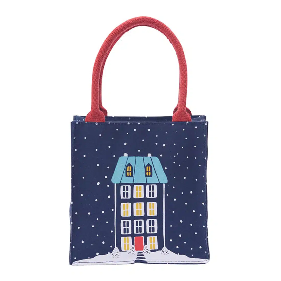 Small Gift Bag: Holiday House Canvas Bag image
